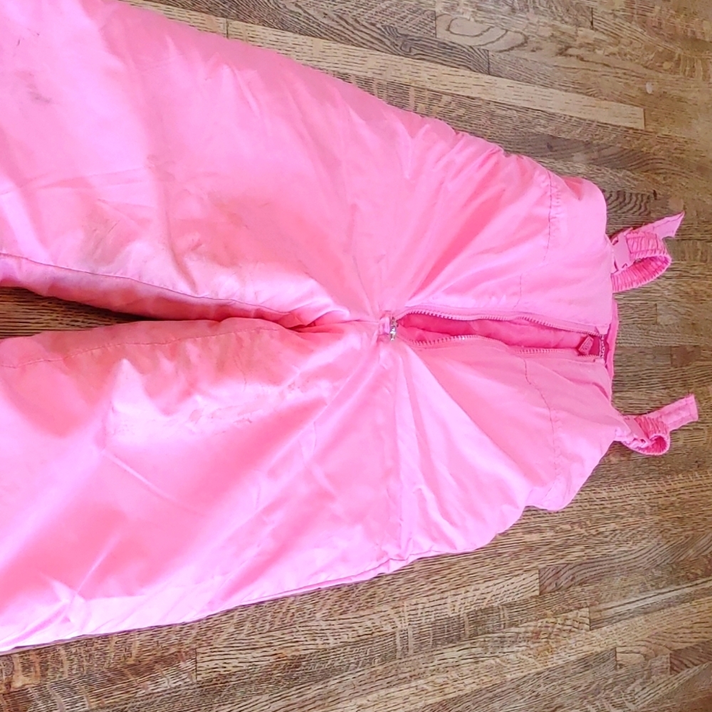 London Fog, M/5-6, Pink Snow Bib